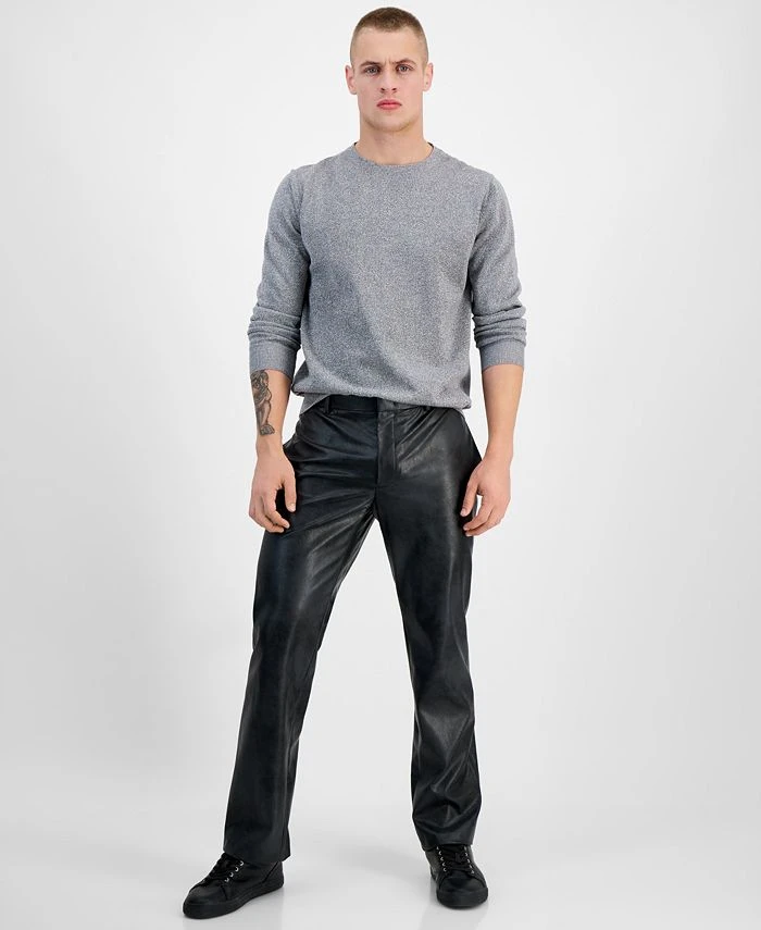 INC International Concepts Men's Jonny Slim-Fit Faux-Leather Suit Pants, Created For Macy's 3 INC International Concepts Men's Jonny Slim-Fit Faux-Leather Suit Pants, Created For Macy's