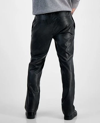 INC International Concepts Men's Jonny Slim-Fit Faux-Leather Suit Pants, Created For Macy's 4 INC International Concepts Men's Jonny Slim-Fit Faux-Leather Suit Pants, Created For Macy's - Image 2