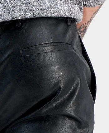 INC International Concepts Men's Jonny Slim-Fit Faux-Leather Suit Pants, Created For Macy's 8 INC International Concepts Men's Jonny Slim-Fit Faux-Leather Suit Pants, Created For Macy's - Image 6