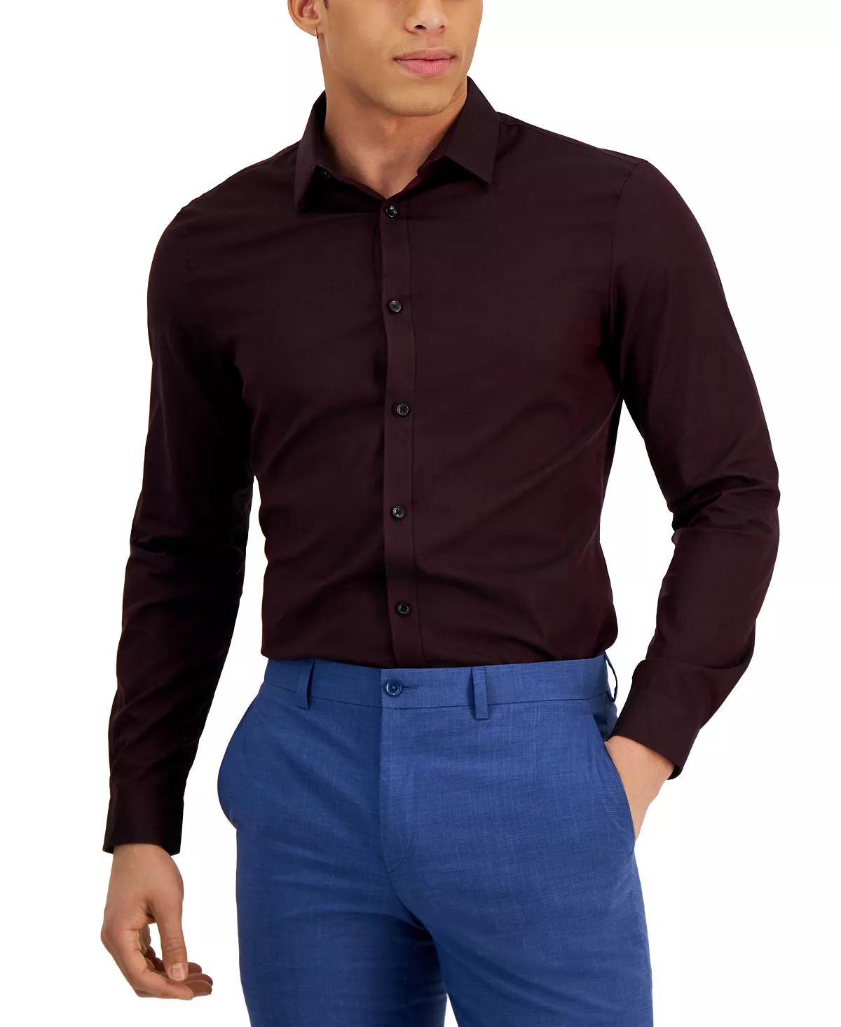 INC International Concepts Men's Ringo Pindot Shirt, Created For Macy's 8 INC International Concepts Men's Ringo Pindot Shirt, Created For Macy's - Image 6