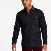 INC International Concepts Men's Classic-Fit Solid Button-Down Shirt With Faux-Leather Collar, Created For Macy's 1 INC International Concepts Men's Classic-Fit Solid Button-Down Shirt With Faux-Leather Collar, Created For Macy's -Vince Camuto Sale 22225768 fpx