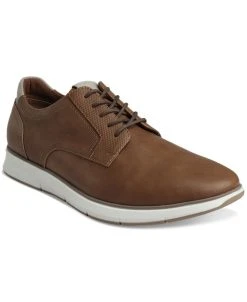 Alfani Men's Faux-Leather Lace-Up Sneakers, Created For Macy's
