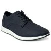 Alfani Men's Textured Faux-Leather Lace-Up Sneakers, Created For Macy's