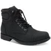 Sun + Stone Men's Baker Faux-Leather Lace-Up Boots, Created For Macy's