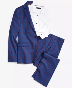 INC International Concepts Men's Sean Slim Fit Plaid Pants, Created For Macy's -Vince Camuto Sale 22256503 fpx 2