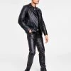 INC International Concepts .N.C. International Concepts® Men's Faux-Leather Biker Jacket, Floral T-Shirt & Skinny-Fit Faux-Leather Pants, Created For Macy's -Vince Camuto Sale 22257398 fpx