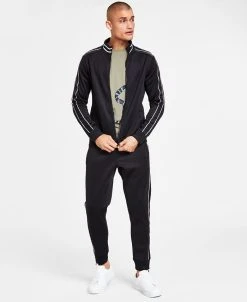 INC International Concepts .N.C. International Concepts® Men's Snake Graphic T-Shirt, Neoprene Track Jacket & Track Pants, Created For Macy's