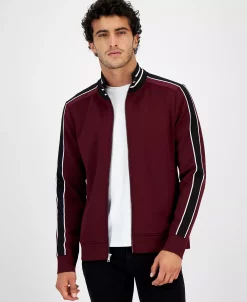 INC International Concepts Men's Neoprene Track Jogger Jacket, Created For Macy's 22 INC International Concepts Men's Neoprene Track Jogger Jacket, Created For Macy's -Vince Camuto Sale 22289974 fpx