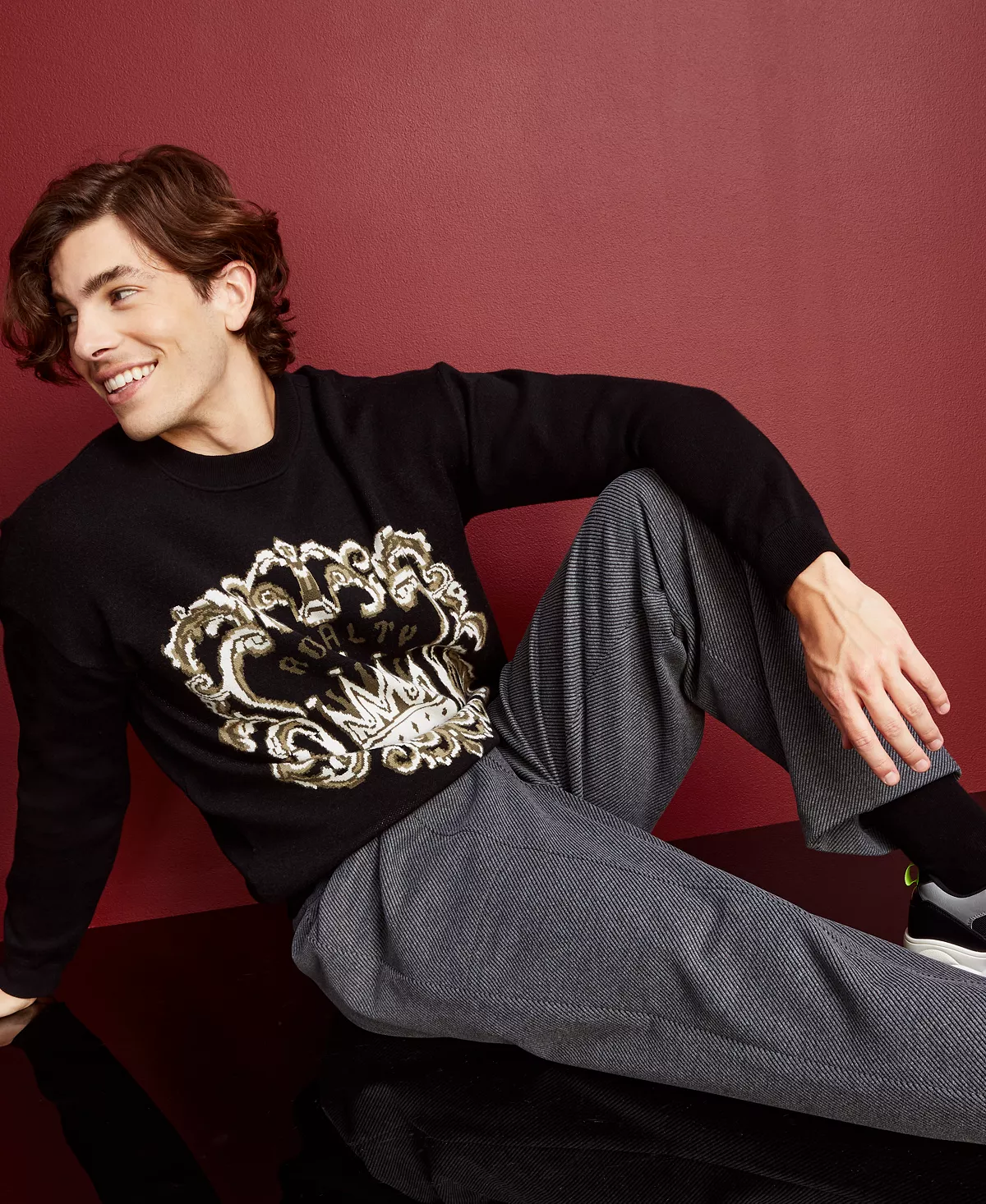 Royalty By Maluma En's Solid Textured Twill Pants, Created For Macy's 9 Royalty By Maluma En's Solid Textured Twill Pants, Created For Macy's - Image 7