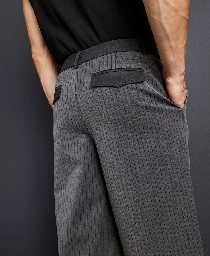 Royalty By Maluma En's Relaxed-Fit Pinstripe Suit Pants, Created For Macy's 6 Royalty By Maluma En's Relaxed-Fit Pinstripe Suit Pants, Created For Macy's - Image 4