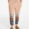 Sun + Stone Men's Desert Snow Geo-Print Fleece Joggers, Created For Macy's