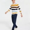 Club Room Men's Merino Stripe Sweater & Four Way Stretch Pants, Created For Macy's