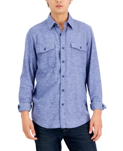 Sun + Stone Men's Grindle Flannel Shirt, Created For Macy's -Vince Camuto Sale 22362547 fpx