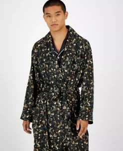 INC International Concepts .N.C. International Concepts® Men's Floral-Print Robe, Created For Macy's -Vince Camuto Sale 22368005 fpx