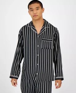INC International Concepts .N.C. International Concetps® Men's 2-Pc. Stripe Pajama Set, Created For Macy's -Vince Camuto Sale 22368058 fpx