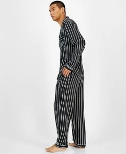 INC International Concepts .N.C. International Concetps® Men's 2-Pc. Stripe Pajama Set, Created For Macy's -Vince Camuto Sale 22368059 fpx