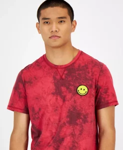 Sun + Stone Men's Tie-Dyed Smiley Patch Pajama T-Shirt, Created For Macy's -Vince Camuto Sale 22368168 fpx