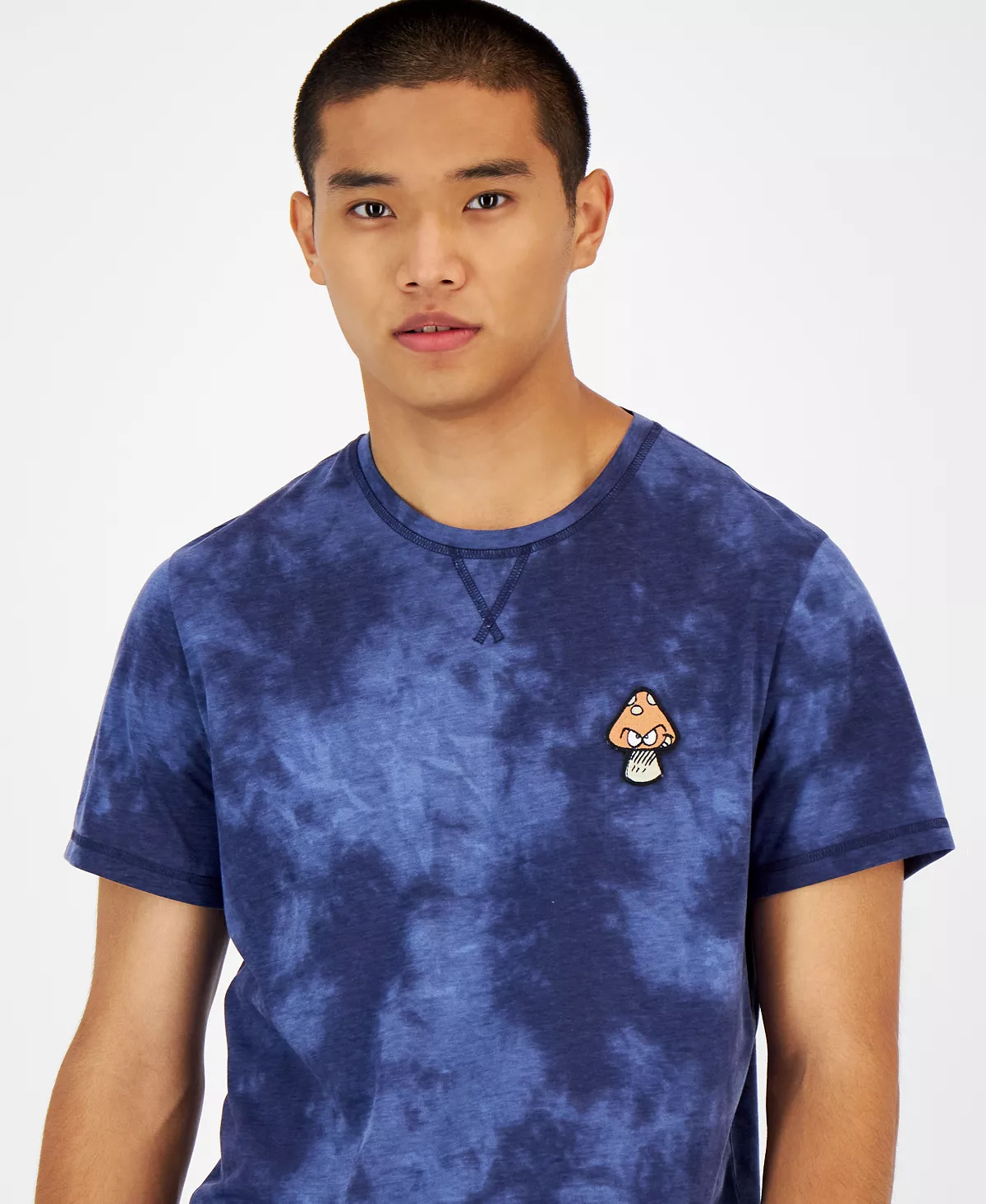 Sun + Stone Men's Tie-Dyed Mushroom Patch Pajama T-Shirt, Created For Macy's 5 Sun + Stone Men's Tie-Dyed Mushroom Patch Pajama T-Shirt, Created For Macy's - Image 3
