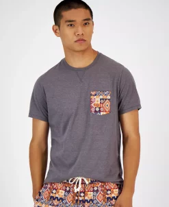 Sun + Stone Men's Southwest Contrast Pocket Pajama T-Shirt, Created For Macy's -Vince Camuto Sale 22368263 fpx