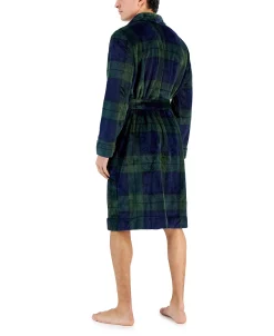 Club Room Men's Plush Pajama Robe, Created For Macy's -Vince Camuto Sale 22369279 fpx
