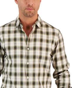 Alfani Men's Droa Plaid Shirt, Created For Macy's -Vince Camuto Sale 22401248 fpx