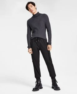 INC International Concepts Men's Slim-Fit Brushed Cargo Jogger Pants, Created For Macy's