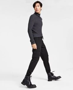 INC International Concepts Men's Slim-Fit Brushed Cargo Jogger Pants, Created For Macy's -Vince Camuto Sale 22468370 fpx