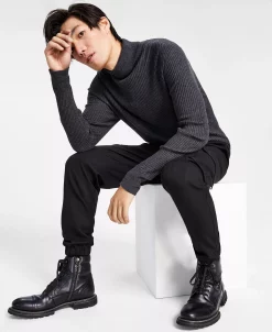 INC International Concepts Men's Slim-Fit Brushed Cargo Jogger Pants, Created For Macy's -Vince Camuto Sale 22468371 fpx