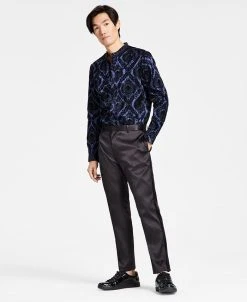 INC International Concepts Men's Slim-Fit Side Stripe Dress Pants, Created For Macy's