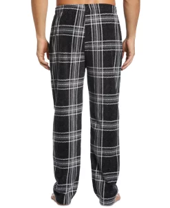 Perry Ellis Portfolio Men's Chevron Plaid Textured Fleece Pajama Pants -Vince Camuto Sale 22477781 fpx
