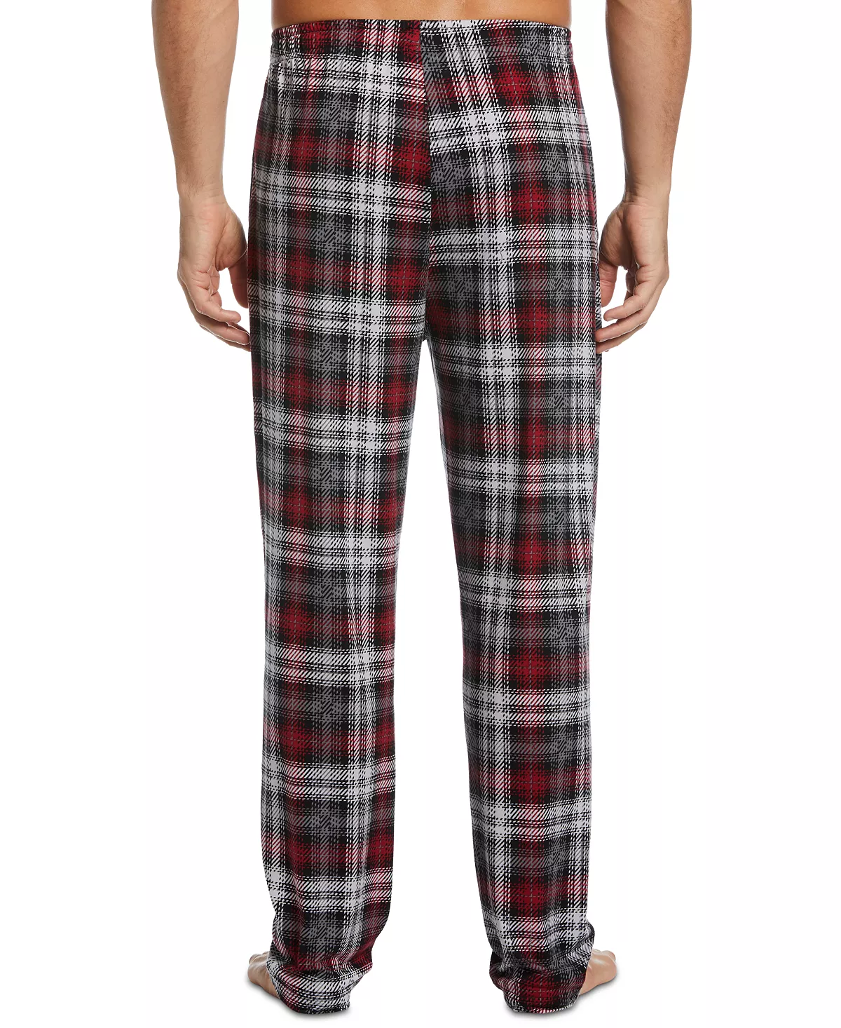 Perry Ellis Portfolio Men's Windowpane Plaid Knit Pajama Pants 6 Perry Ellis Portfolio Men's Windowpane Plaid Knit Pajama Pants - Image 4