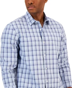 Alfani Men's Caro Classic-Fit Long-Sleeve Plaid Print Shirt, Created For Macy's 11 Alfani Men's Caro Classic-Fit Long-Sleeve Plaid Print Shirt, Created For Macy's -Vince Camuto Sale 22523898 fpx