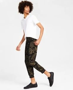 INC International Concepts Men's Duran Classic-Fit Floral Jacquard Pleated Tracksuit Pants, Created For Macy's 12 INC International Concepts Men's Duran Classic-Fit Floral Jacquard Pleated Tracksuit Pants, Created For Macy's -Vince Camuto Sale 22525376 fpx