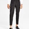 INC International Concepts Men's Lacy Slim-Fit Floral Jacquard Suit Pants, Created For Macy's