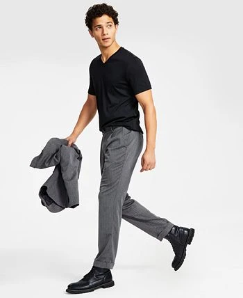 INC International Concepts Men's Classic-Fit Herringbone Pleated Suit Pants, Created For Macy's 5 INC International Concepts Men's Classic-Fit Herringbone Pleated Suit Pants, Created For Macy's - Image 3