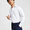 INC International Concepts Men's Long-Sleeve Embellished-Collar Shirt, Created For Macy's
