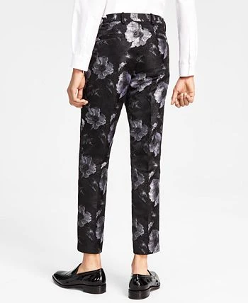 INC International Concepts Men's Elm Slim-Fit Floral Jacquard Suit Pants, Created For Macy's 4 INC International Concepts Men's Elm Slim-Fit Floral Jacquard Suit Pants, Created For Macy's - Image 2