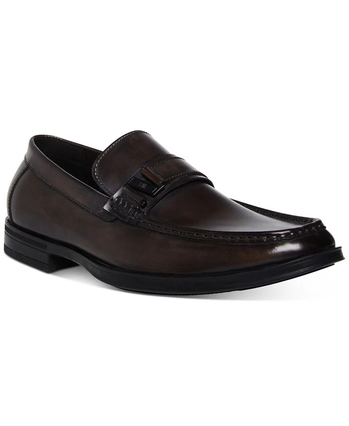 Steve Madden 's Jazzin Waxed Leather Shiny-Bit Dress Loafer 3 Steve Madden 's Jazzin Waxed Leather Shiny-Bit Dress Loafer
