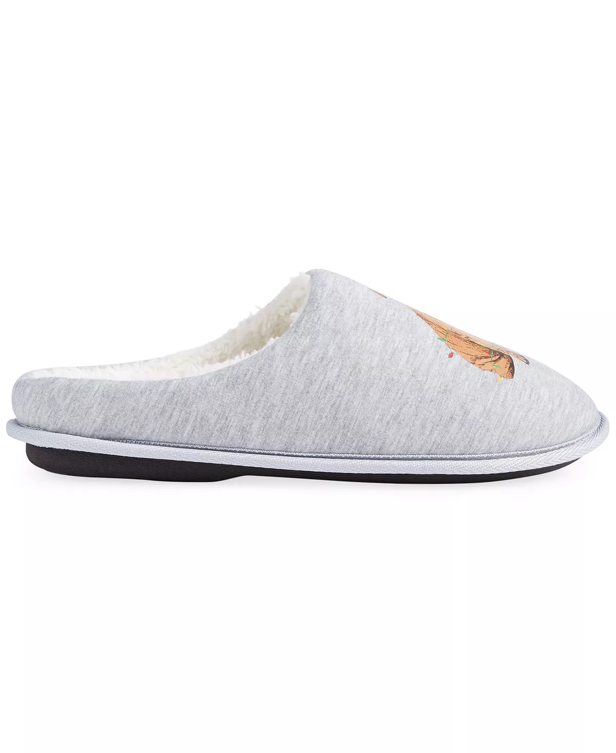 Club Room Men's Holiday Bulldog Fleece-Lined Slippers, Created For Macy's 7 Club Room Men's Holiday Bulldog Fleece-Lined Slippers, Created For Macy's - Image 5