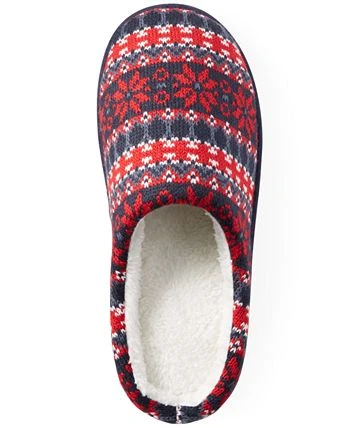 Club Room Men's Fair Isle Fleece-Lined Slippers, Created For Macy's 5 Club Room Men's Fair Isle Fleece-Lined Slippers, Created For Macy's - Image 3