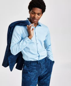 INC International Concepts Men's Slim Fit Dress Shirt, Created For Macy's -Vince Camuto Sale 22685178 fpx