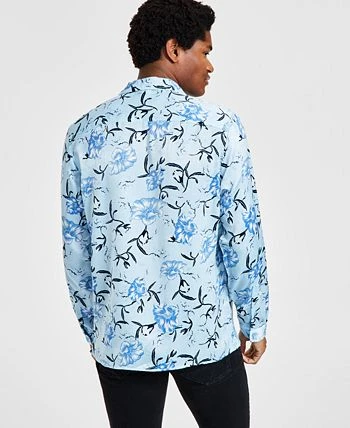 INC International Concepts Men's Jess Classic-Fit Long Sleeve Floral Print Camp Shirt, Created For Macy's 4 INC International Concepts Men's Jess Classic-Fit Long Sleeve Floral Print Camp Shirt, Created For Macy's - Image 2
