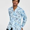 INC International Concepts Men's Jess Classic-Fit Long Sleeve Floral Print Camp Shirt, Created For Macy's -Vince Camuto Sale 22685206 fpx