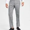 INC International Concepts Men's Slim-Fit Glen Plaid Pants, Created For Macy's -Vince Camuto Sale 22685211 fpx