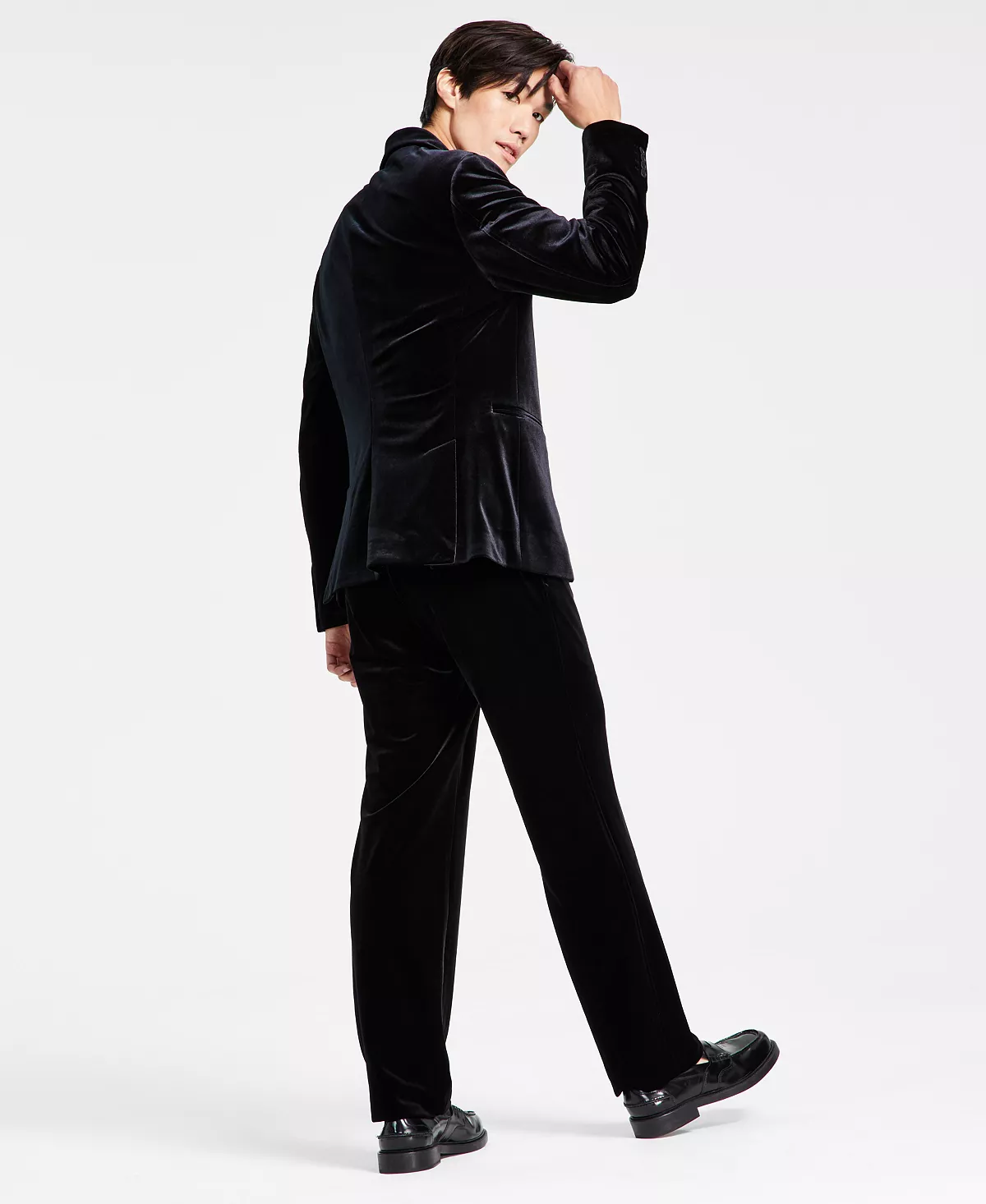 INC International Concepts Men's Velvet Blazer, Floral Dress Shirt, & Velvet Dress Pants, Created For Macy's 4 INC International Concepts Men's Velvet Blazer, Floral Dress Shirt, & Velvet Dress Pants, Created For Macy's - Image 2