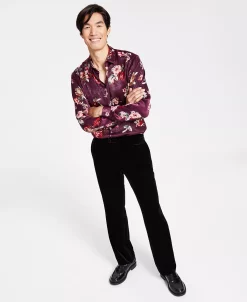 INC International Concepts Men's Owen Slim-Fit Velvet Suit Pants, Created For Macy's -Vince Camuto Sale 22685820 fpx