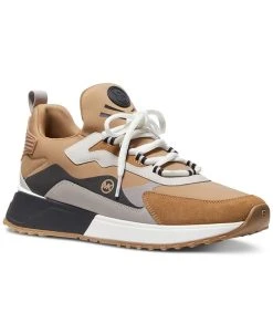 Michael Kors N's Theo Sport Trainer Mixed-Media Sneaker