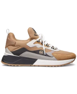 Michael Kors N's Theo Sport Trainer Mixed-Media Sneaker -Vince Camuto Sale 22694662 fpx