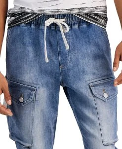 Sun + Stone Men's Encinita Regular-Fit Cargo Jogger Pants, Created For Macy's -Vince Camuto Sale 22720001 fpx