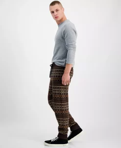 Sun + Stone Men's Regular-Fit Fair Isle Knit Joggers, Created For Macy's 12 Sun + Stone Men's Regular-Fit Fair Isle Knit Joggers, Created For Macy's -Vince Camuto Sale 22723760 fpx